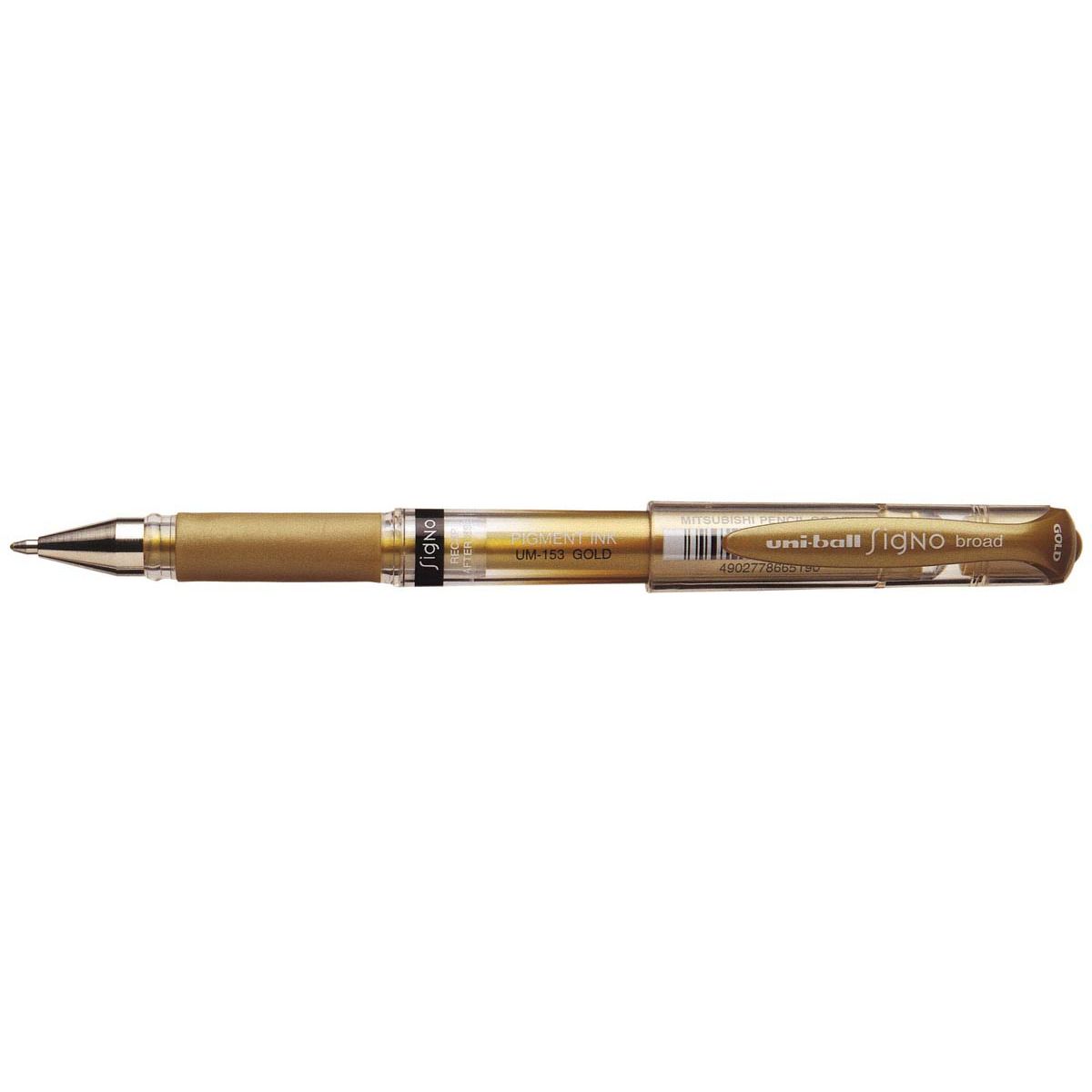 Uni-ball - roller Signo Broad Creative, pointe large, doré