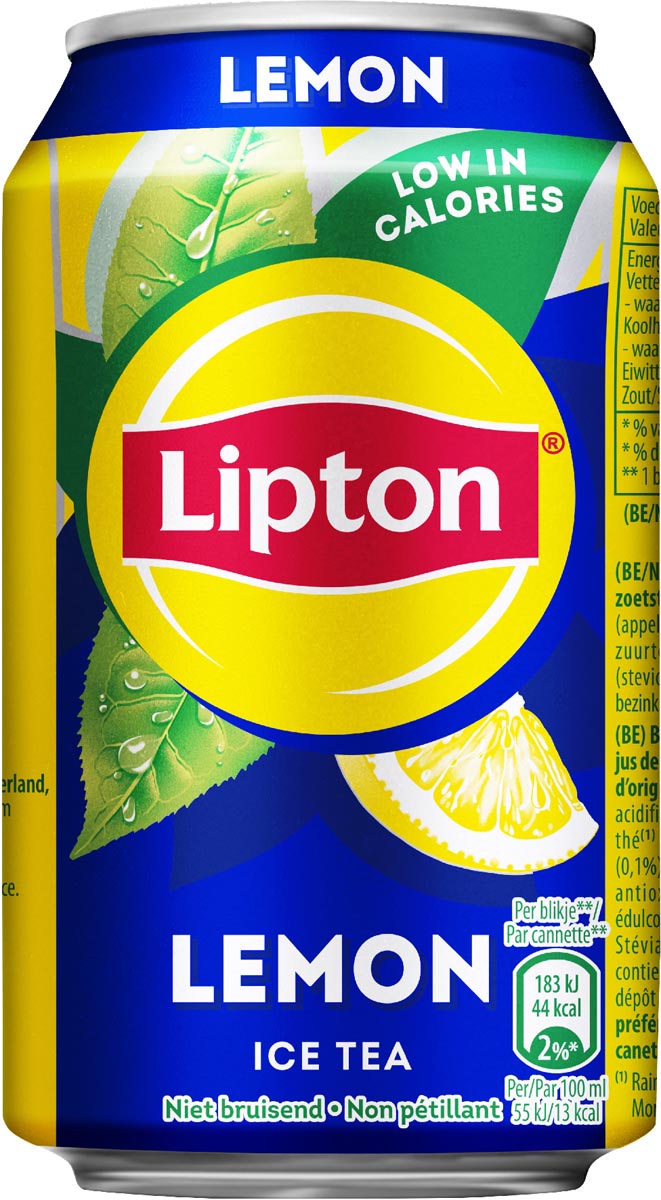 Lipton - Ice Tea Limón, lata de 33 cl, paquete de 24