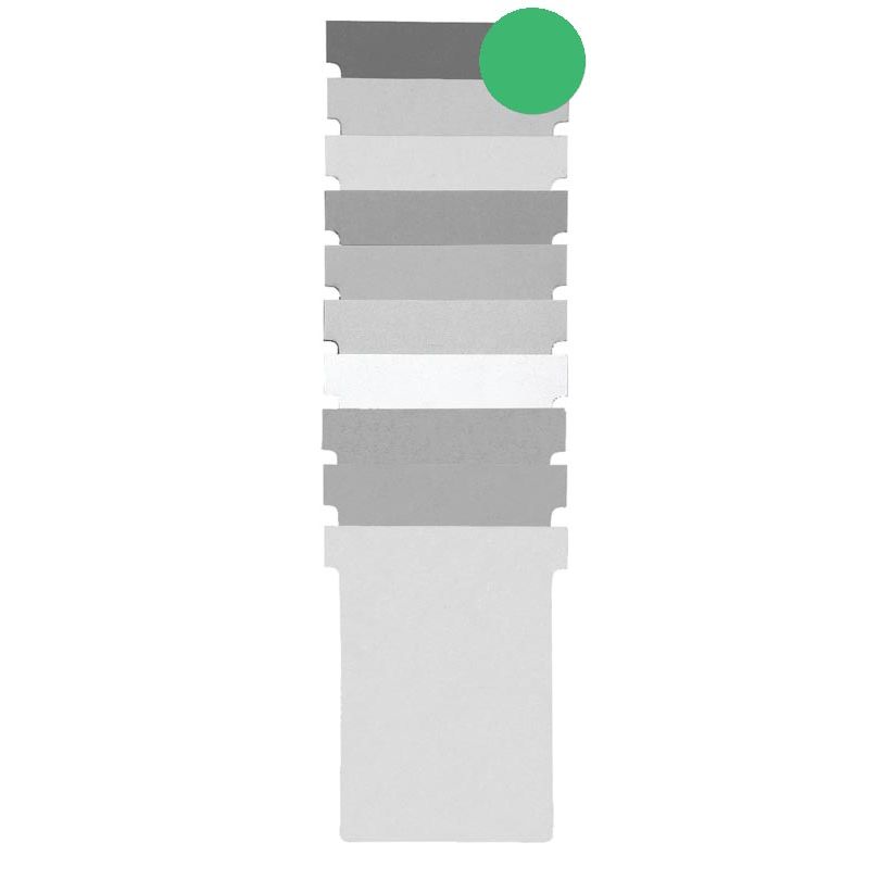 Nobo - Cartoncini planimetria T indice 1,5, ft 53 x 45 mm, verde