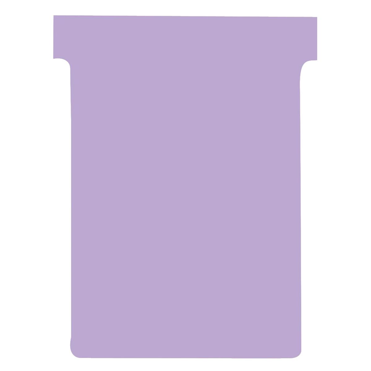 Nobo - Cartes cartonnées T-plan index 3, pi 120 x 92 mm, violet