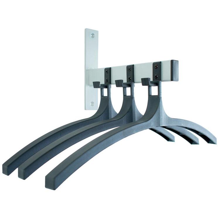V-part - wall wardrobe, 3 hooks with hangers