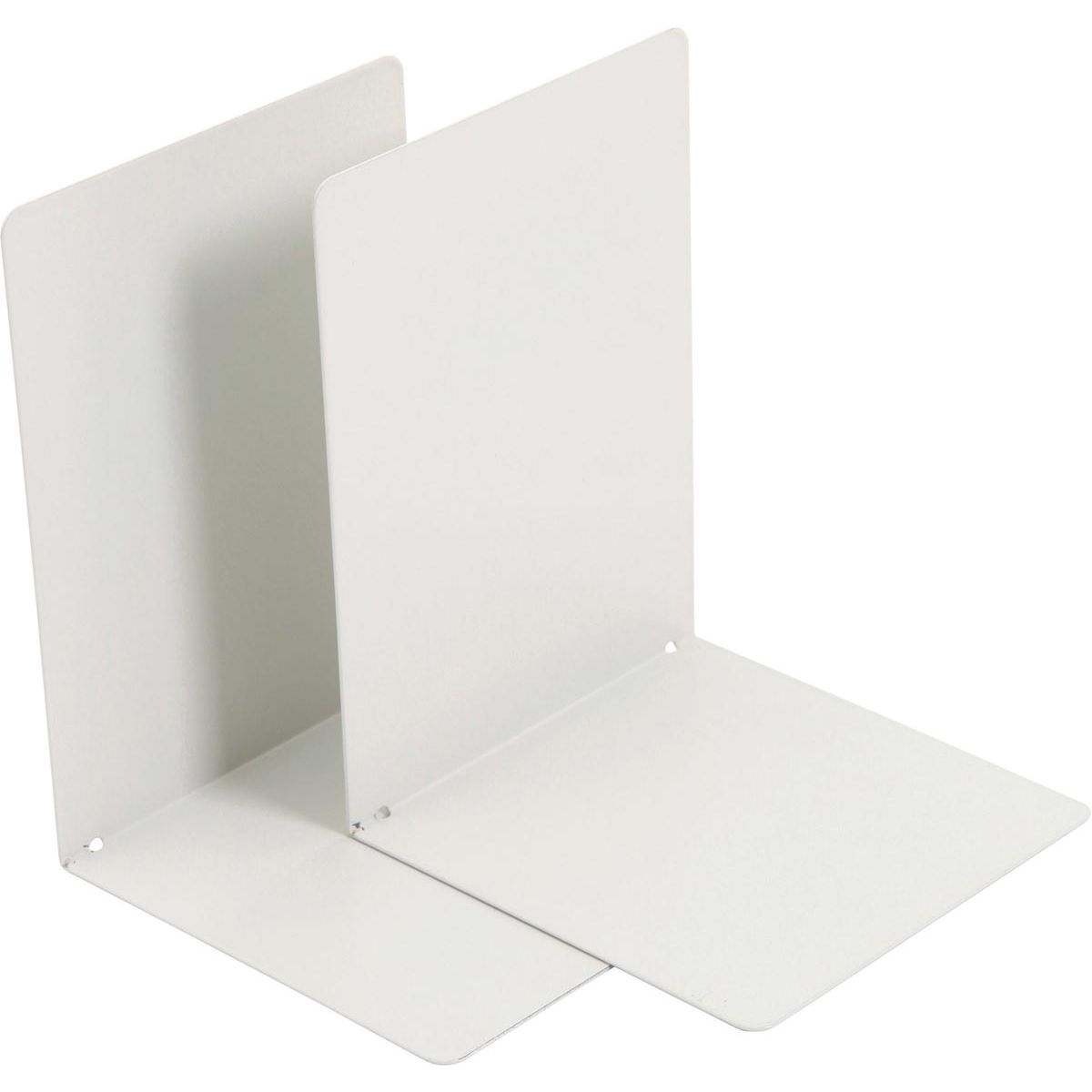 V-part - Bookend metal, set of 2 pieces, light gray