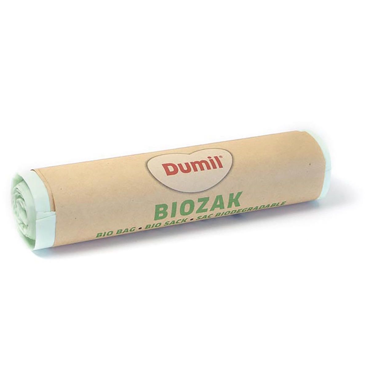 Dumil - bio vuilniszak voor GFT, 16 micron, 20 l, rol van 10 stuks, groen