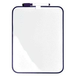 Desq - Lavagna bianca 21,5x28 cm + pennarello profilo viola