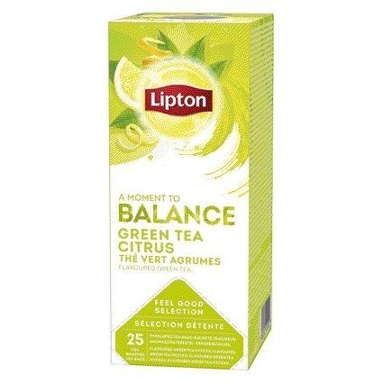 Lipton - Tè verde agli agrumi 25x1,5gr | 6 pezzi