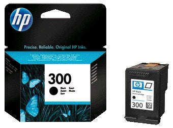 HP - cartuccia d'inchiostro 300, 200 pagine, OEM CC640EE, nero