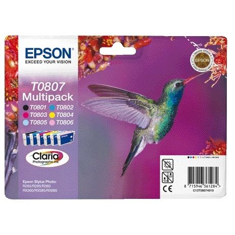 Epson - Ink cartridge T0807 black + 5 colors