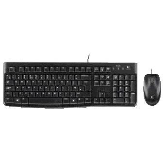 Logitech - Toetsenbord K120 Qwerty + muis USB zwart