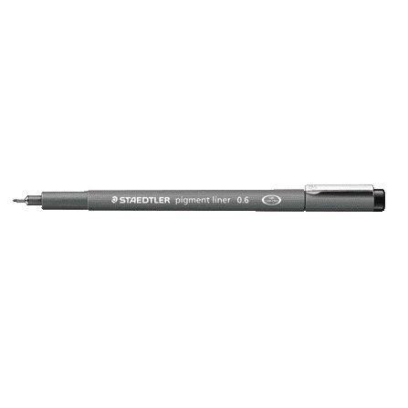 Staedtler - Fineliner Pigment 308 zwart 0.6mm | 10 stuks