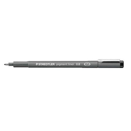 Staedtler - Fineliner pigment 308 0.8mm zwart