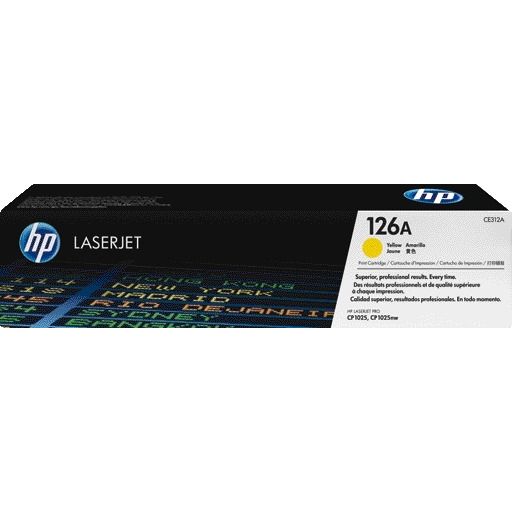 HP - Cartucho de tóner ce312a 126a amarillo