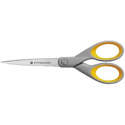 Westcott - Office scissors 180mm with soft grip titanium | 6 pieces