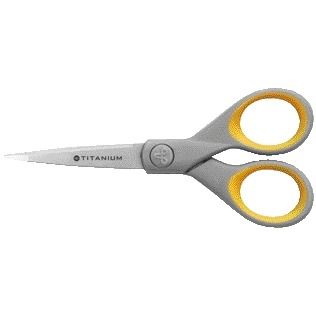 Westcott - Kantoorschaar 130mm titanium | 6 stuks