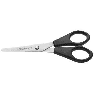 Westcott - Kantoorschaar 130mm met kunststof grip rvs