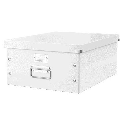 Leitz - Scatola portaoggetti Click Store WOW grande 350x188x450mm bianco