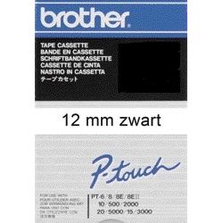 Brother - Etichetta P-touch TC-201 standard 12 mm nero su bianco