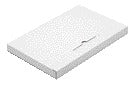 CleverPack - Boîte aux lettres A4 350x230x26mm carton blanc pack de 5 pièces