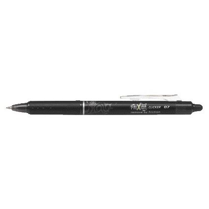Pilot - Stylo roller friXion clicker moyen noir | 12 pièces