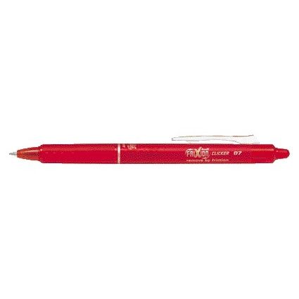 Pilot - Bolígrafo roller friXion clicker mediano rojo | 12 piezas