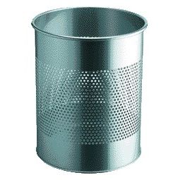 Durable - Paper bin 3310-23 15 liters 165mm perforation silver