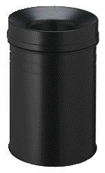 Langlebig - Papierkorb mit Flammensperre 3325-01 15 Liter schwarz