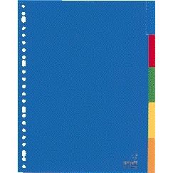 Kangaro - Tabs 23 fori A405FM 5 pezzi + finestrella assortita PP | 25 pezzi