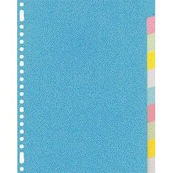 Kangaro - Tabs 23-hole RY410M 10-piece assorted cardboard