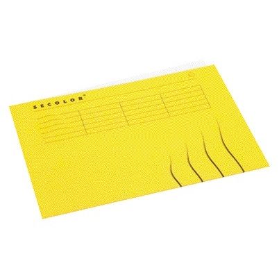 Jalema - Vouwmap A4 100% gerecycled karton 250gr geel | 25 stuks