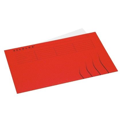 Jalema - Cartella pieghevole Folio 100% cartone riciclato 250gr Rosso | 25 pezzi