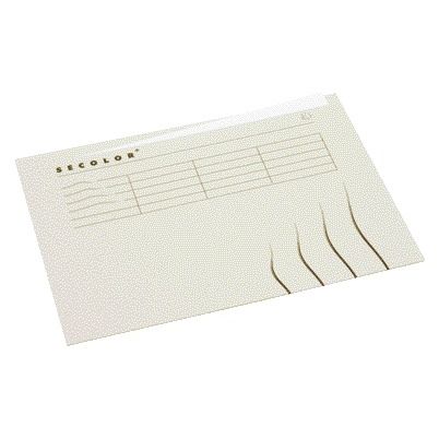 Jalema - Vouwmap met tabrand A4 100% gerecycled karton 250gr Grijs | 25 stuks