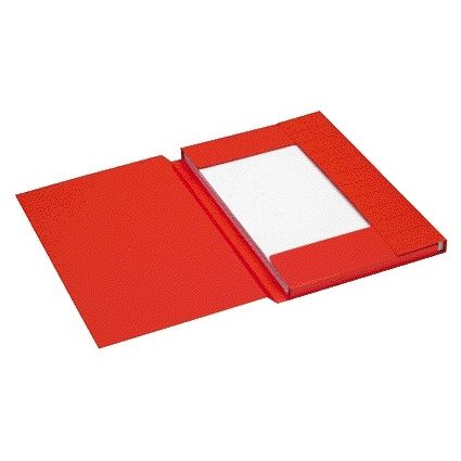 Jalema - File folder folio 3 flap 100% recycled cardboard 250 gr red | 25 pieces