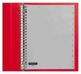 Quantore - Linguette 23 fori 1-12 numerate PP grigio