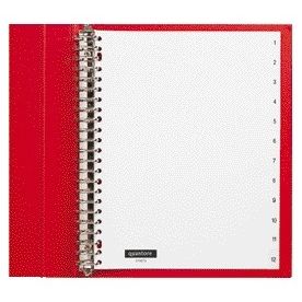 Quantore - Lengüetas 23 agujeros 1-12 numeradas PP blanco