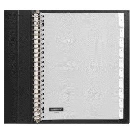 Quantore - Tabs 23 fori 10 pezzi con finestra in PP grigio