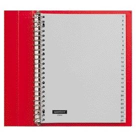 Quantore - Tabbladen 23-gaats 1-52 genummerd grijs PP | 5 stuks