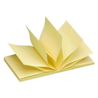 Quantore - Memoblok z-note 76x76mm geel | 6 stuks