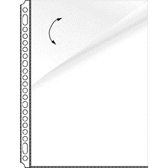 Kangaro - Show bag 23-hole PP 0.08mm smooth 2 sides open 10 pieces