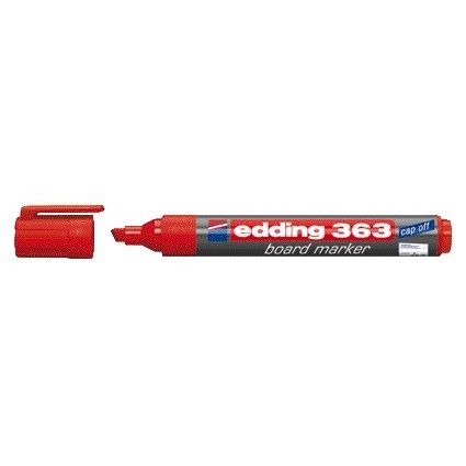 Edding - Rotulador para pizarra blanca 363 diagonal 1-5mm rojo