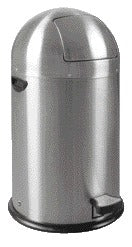 Eko - Afvalbak kickcan 33 liter mat rvs