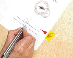 Post-it - Index Tabs 68031 Schild hier gelb | 12 Stück