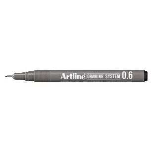 Artline - Fineliner técnico 0.6mm negro