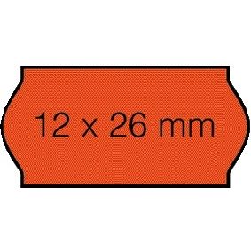 Open-Data - Etichetta prezzo 12x26mm C6 rosso fluo permanente 1500 pezzi