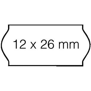 Open-Data - Prijsetiket 12x26mm c6 afneembaar wit | 36 stuks