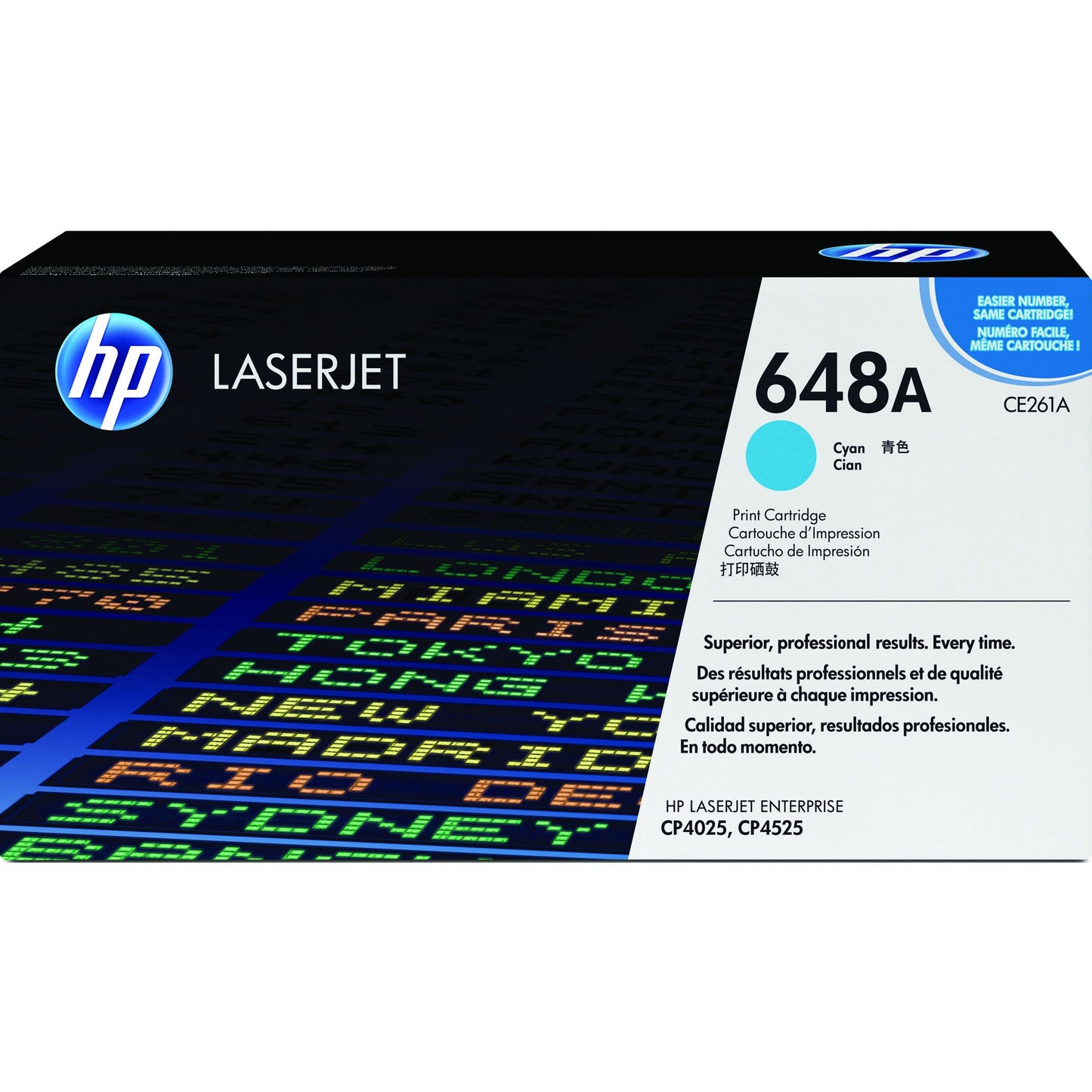 HP - Cartucho de tóner ce261a 648a azul
