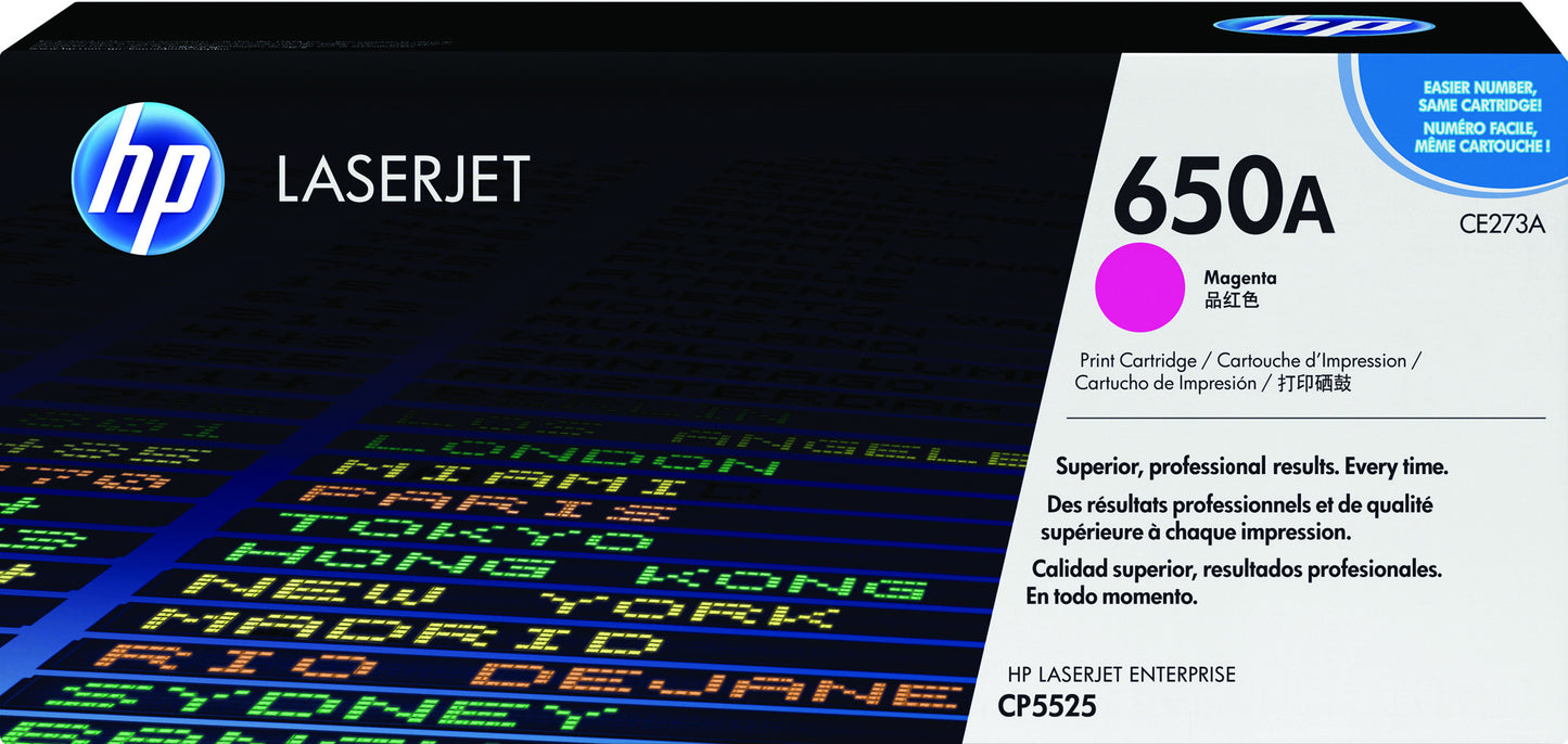 HP - Cartuccia toner ce273a 650a rosso