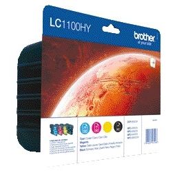 Brother - Ink cartridge LC-1100HYVALBP black + 3 colors | 4 pieces
