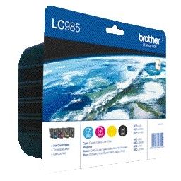 Brother - Cartuccia d'inchiostro LC-985VALBP nero + 3 colori | 4 pezzi