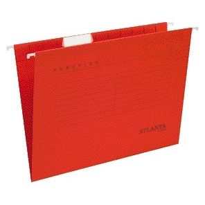 Quantore - Cartella sospesa Djois flex riciclata A4 fondo a V rosso