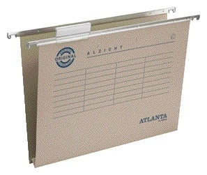 Quantore - Carpeta colgante Djois folio frontal reciclado con fondo en U 30 mm gris | 25 piezas