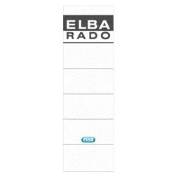 Elba - Etichetta retro larga 59x190mm autoadesiva bianco/grigio 10 pezzi